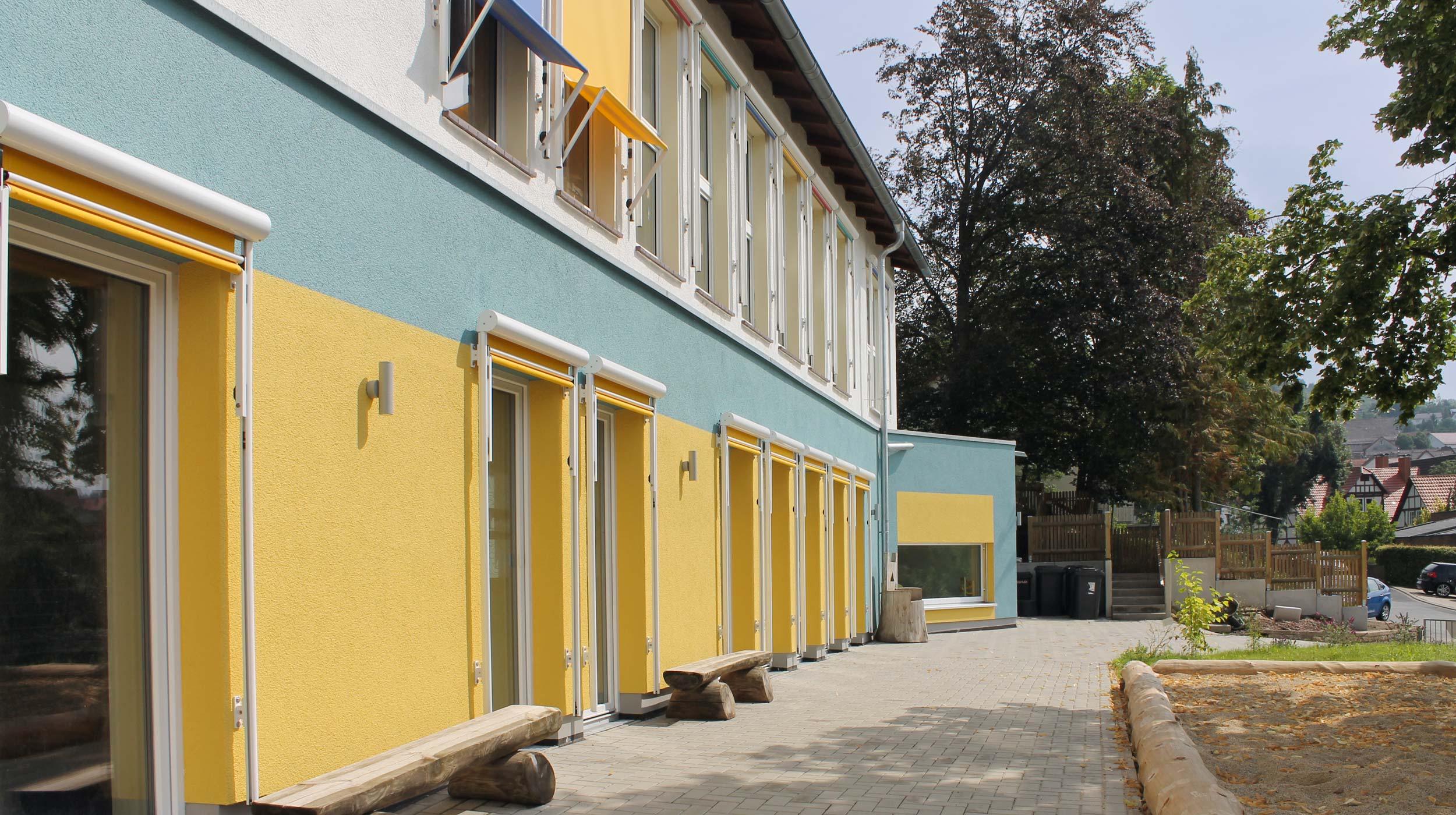 Kindergarten in Spangenberg, Erweiterungsbau aus Holz